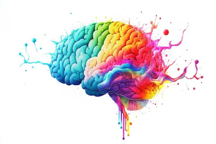 Cerebro pintando las emociones